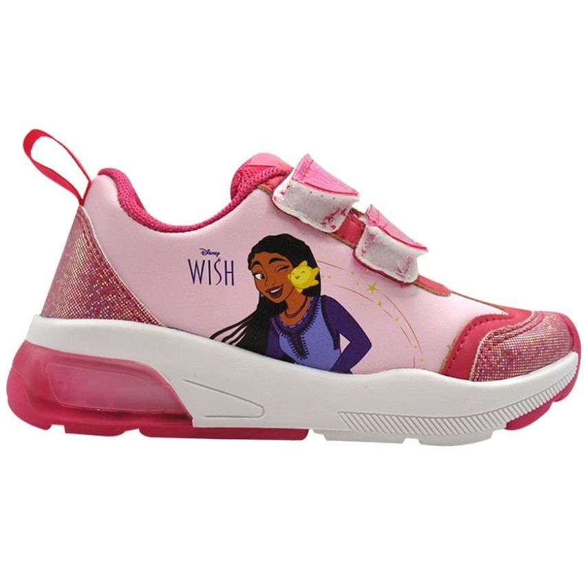 Tenis Wish con Velcro 17-21 Rosa