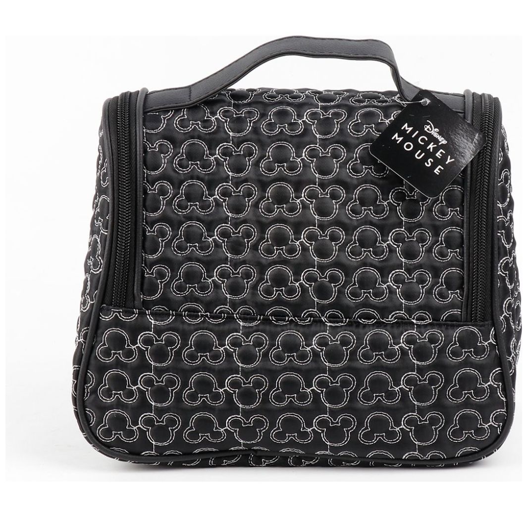 Neceser Capitonado Mickey Carita Negro Disney