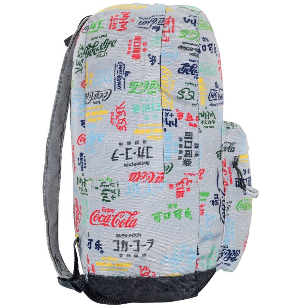 Mochila Tipo Back Pack Gris Coca Cola