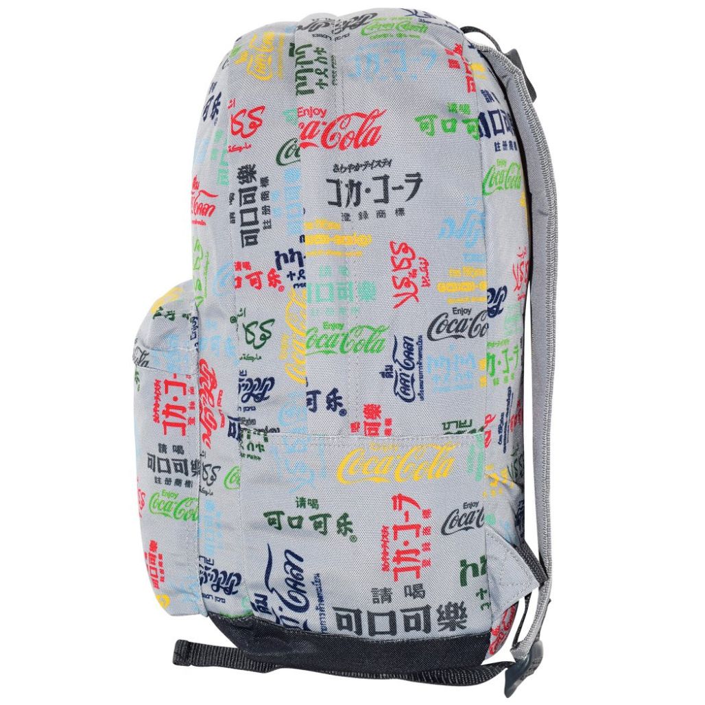 Mochila Tipo Back Pack Gris Coca Cola