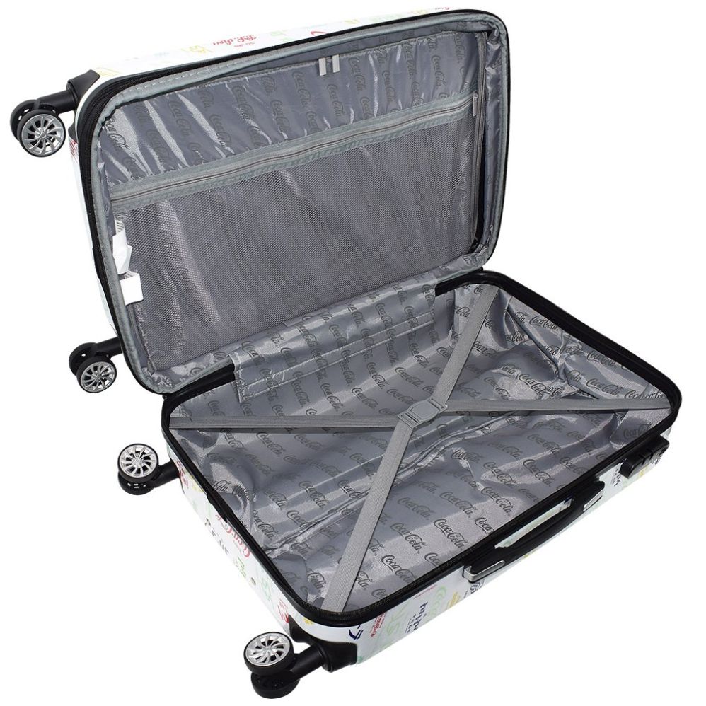 Maleta Brands 24" Blanca Coca Cola
