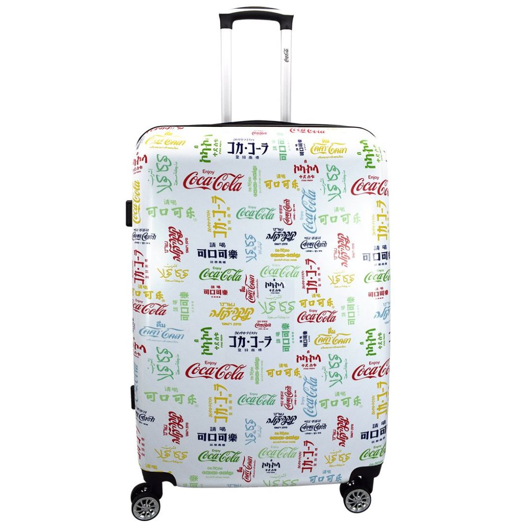 Maleta Brands 28" Blanca Coca Cola