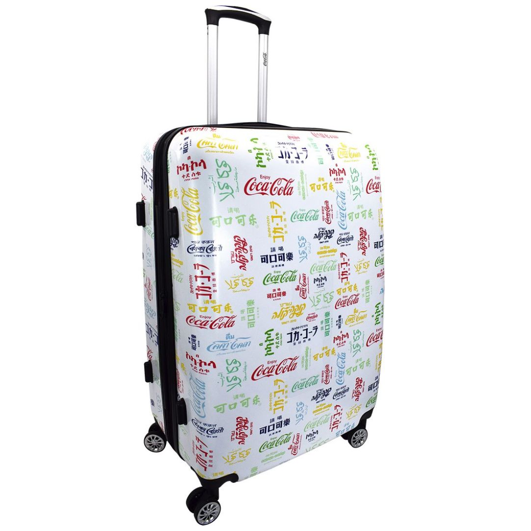 Maleta Brands 28" Blanca Coca Cola