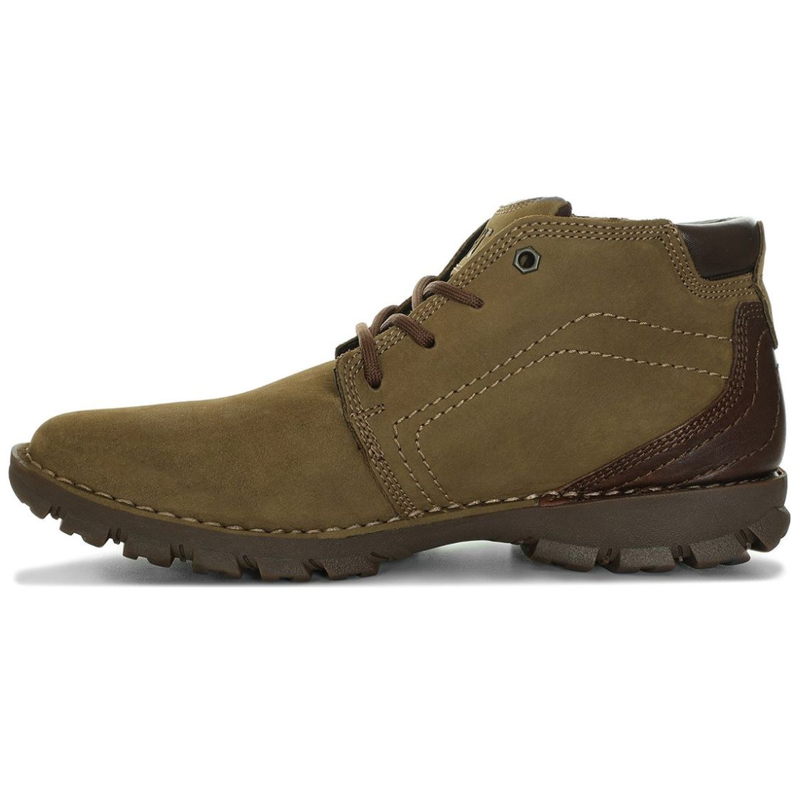 Botín de Piel Caterpillar Verde para Hombre