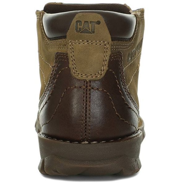 Botín de Piel Caterpillar Verde para Hombre