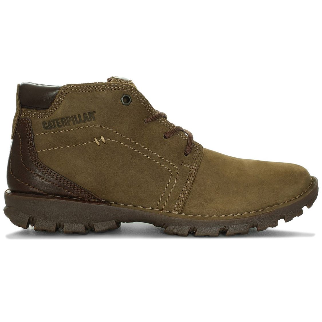 Botín de Piel Caterpillar Verde para Hombre