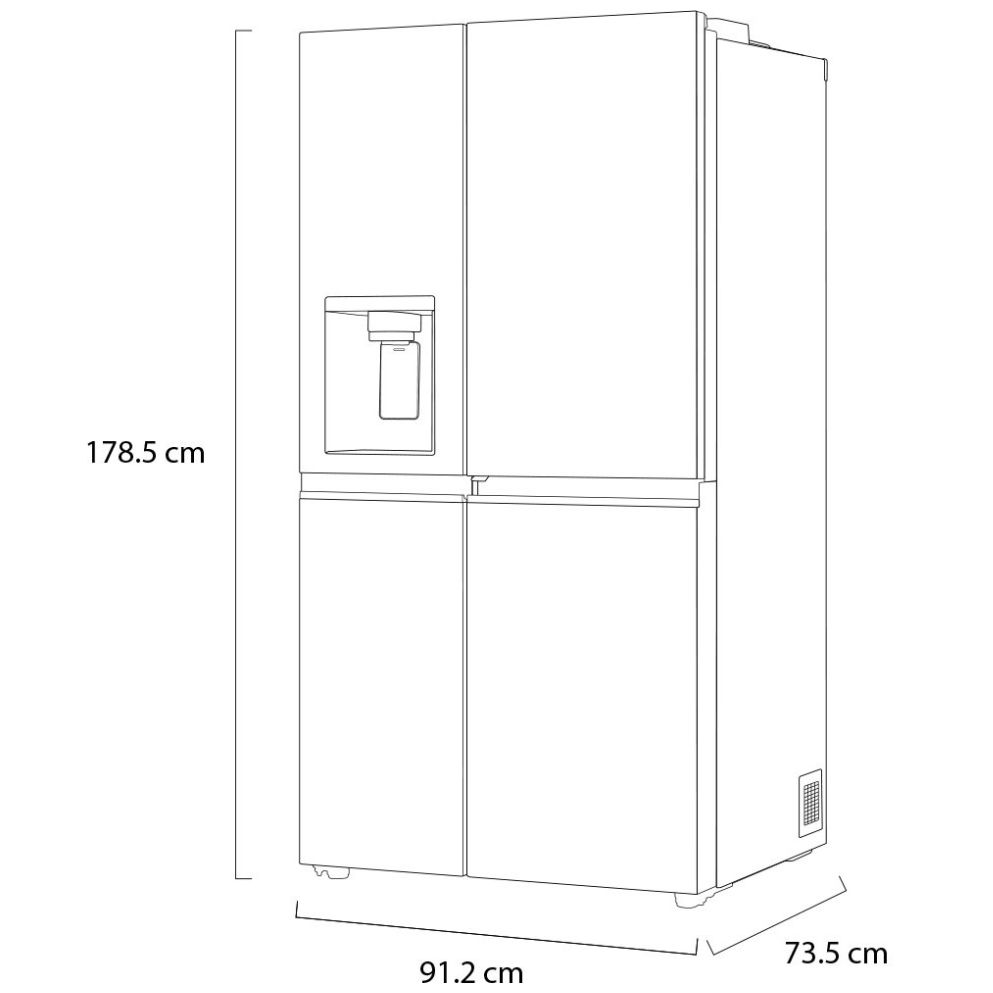 Refrigerador LG Door In Door 22 Cu.ft Linear Inverter