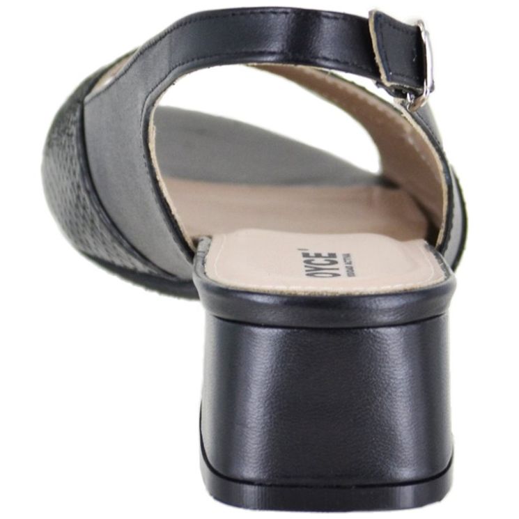 Sandalia de Tacon con Textura Ajuste Hebilla Joyce