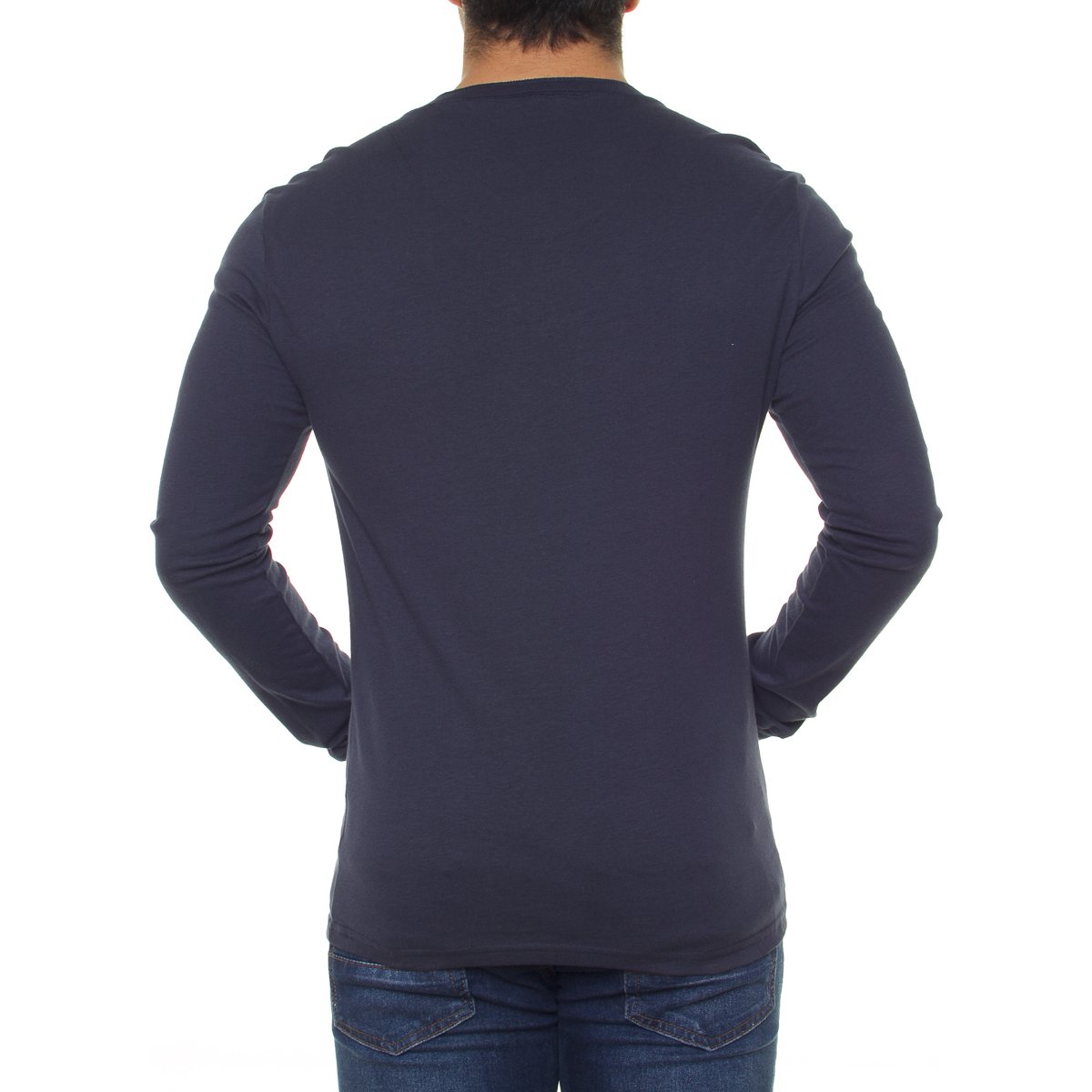 Playera Manga Larga para Hombre Silver Plate