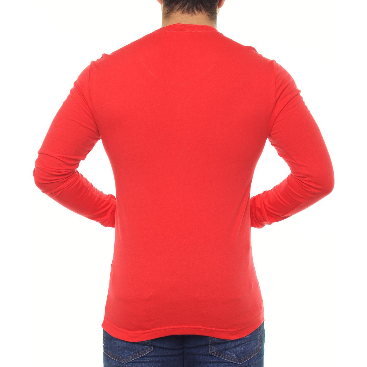 Playera Manga Larga para Hombre Silver Plate