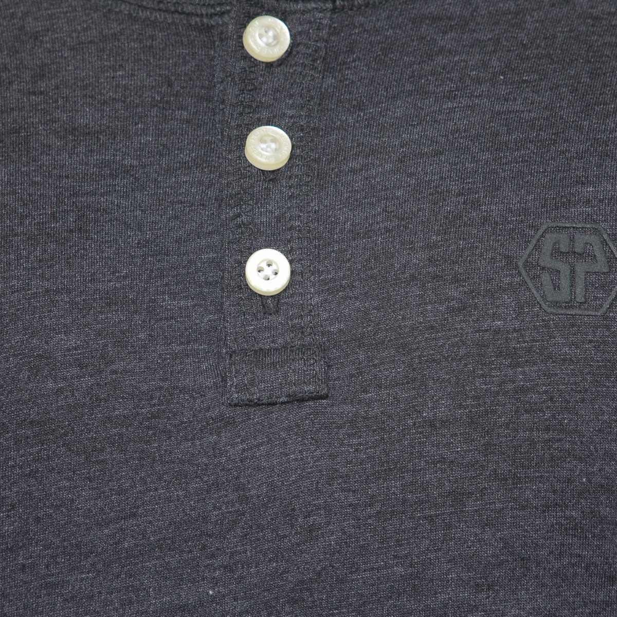 Playera Manga Larga para Hombre Silver Plate