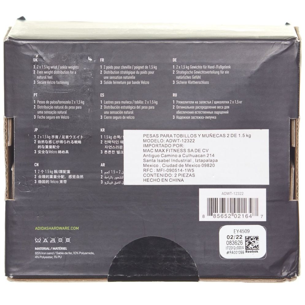 Pesas para Tobillos Y Muñecas Adidas