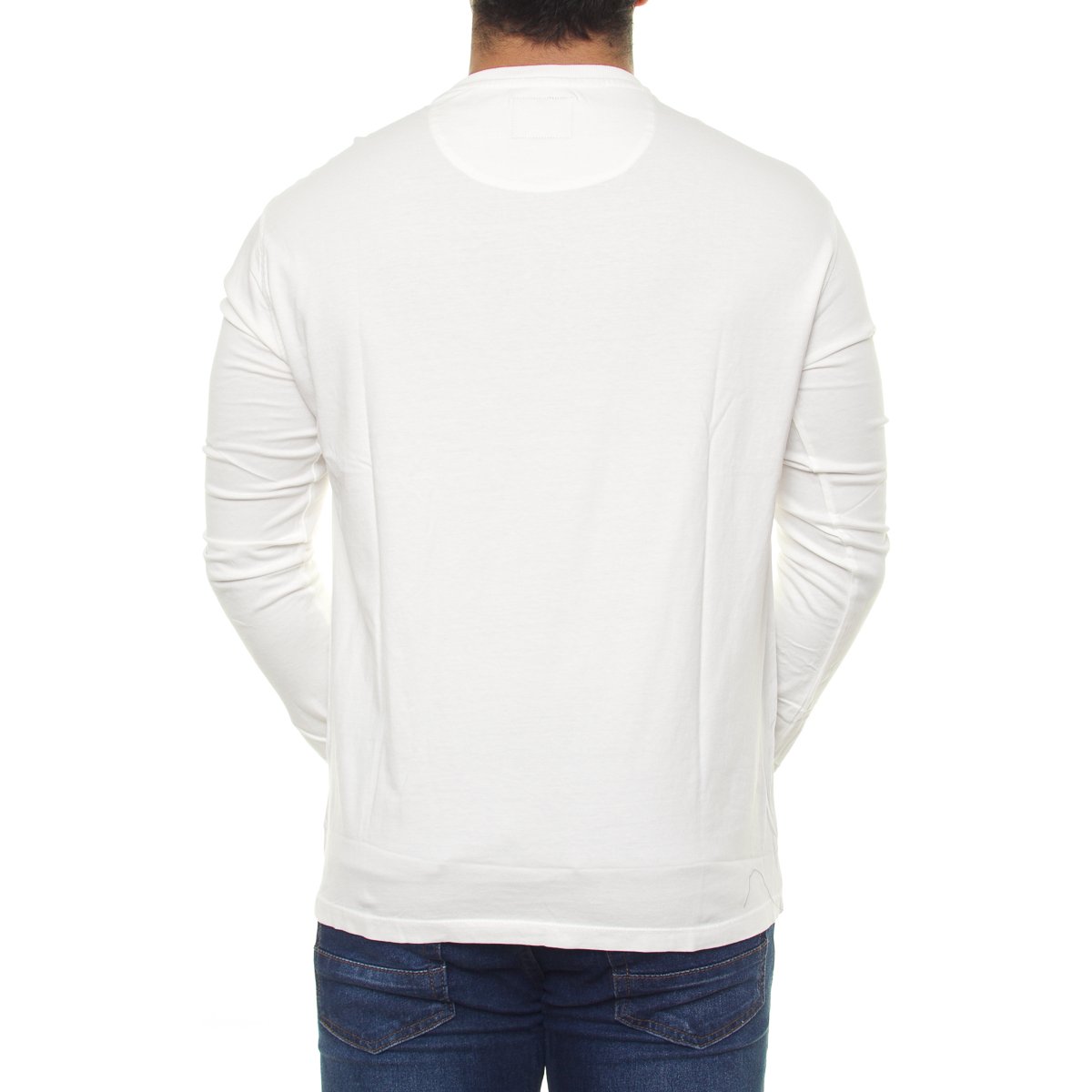 Playera Manga Larga Cuello Henley para Hombre Jeanious