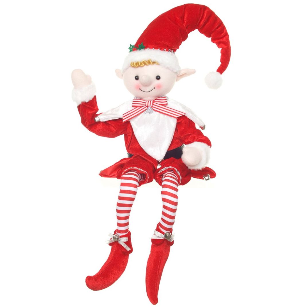 Duende Parado Rojo Y Blanco 95Cm