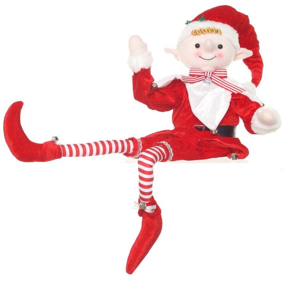 Duende Parado Rojo Y Blanco 95Cm