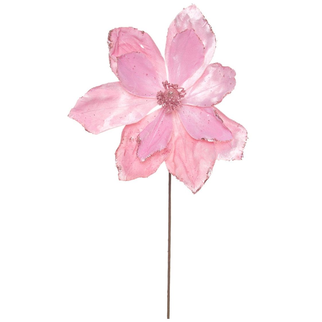 Flor de Magnolia Color Rosa 35Cm