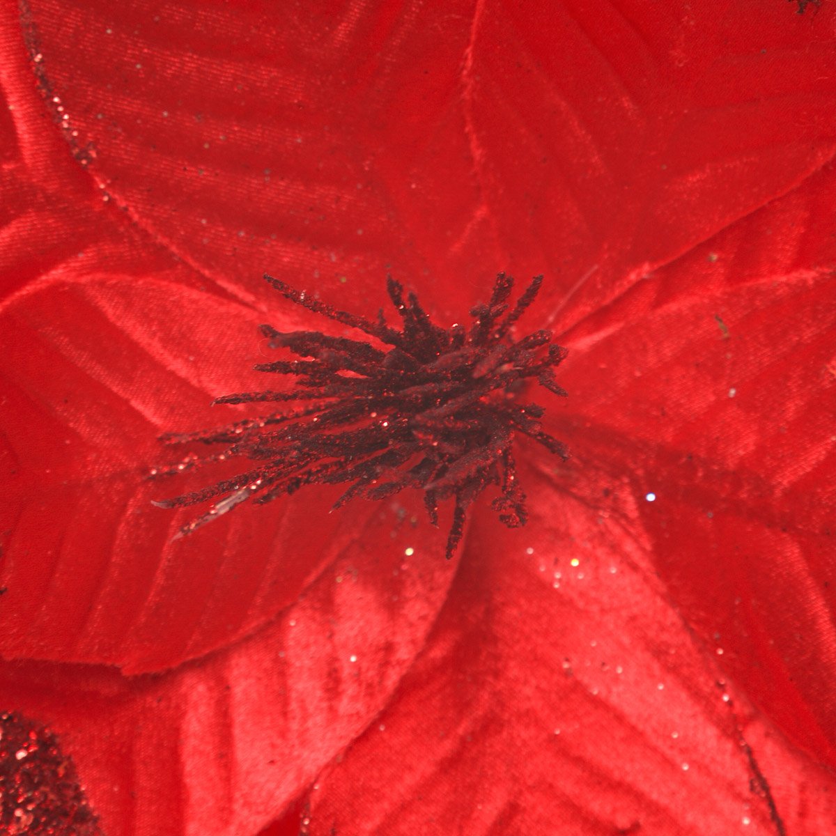 Flor de Nochebuena Terciopelo Rojo 35Cm