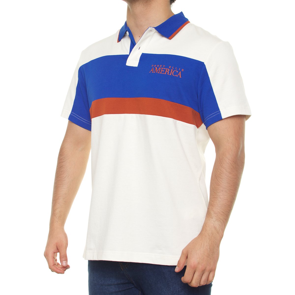 Playera Polo Perry Ellis America Manga Corta para Hombre