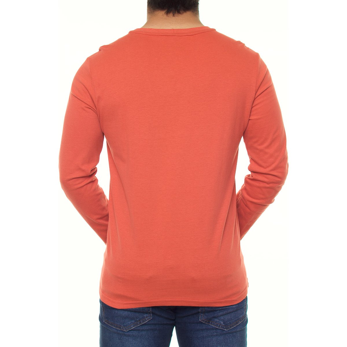 Playera Manga Larga para Hombre Silver Plate