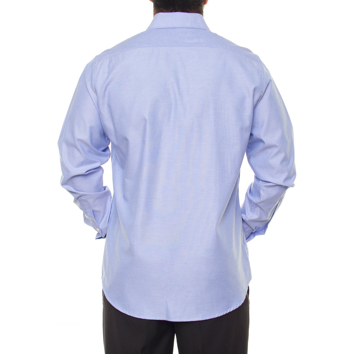 Camisa Casual Slim Fit Manga Larga Lisa para Hombre Polo Club