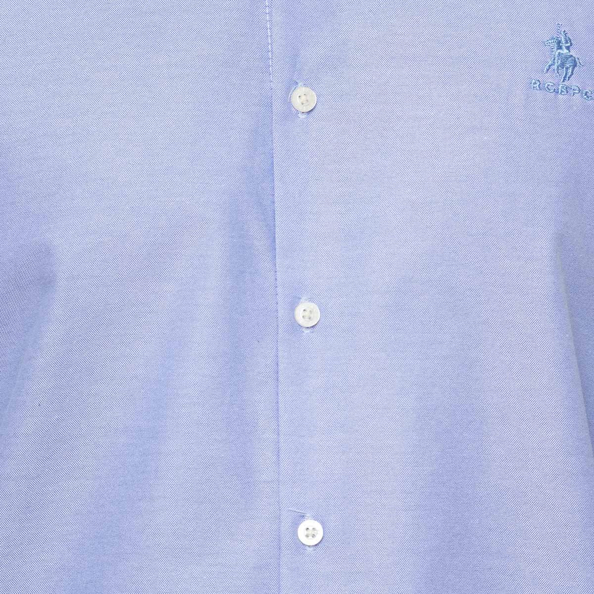 Camisa Casual Slim Fit Manga Larga Lisa para Hombre Polo Club