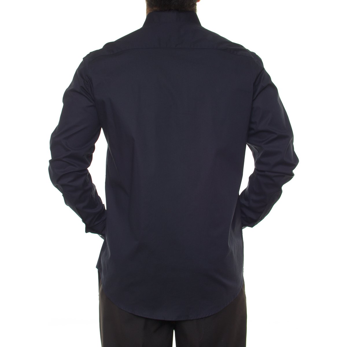 Camisa Casual Stretch Manga Larga Lisa para Hombre Polo Club