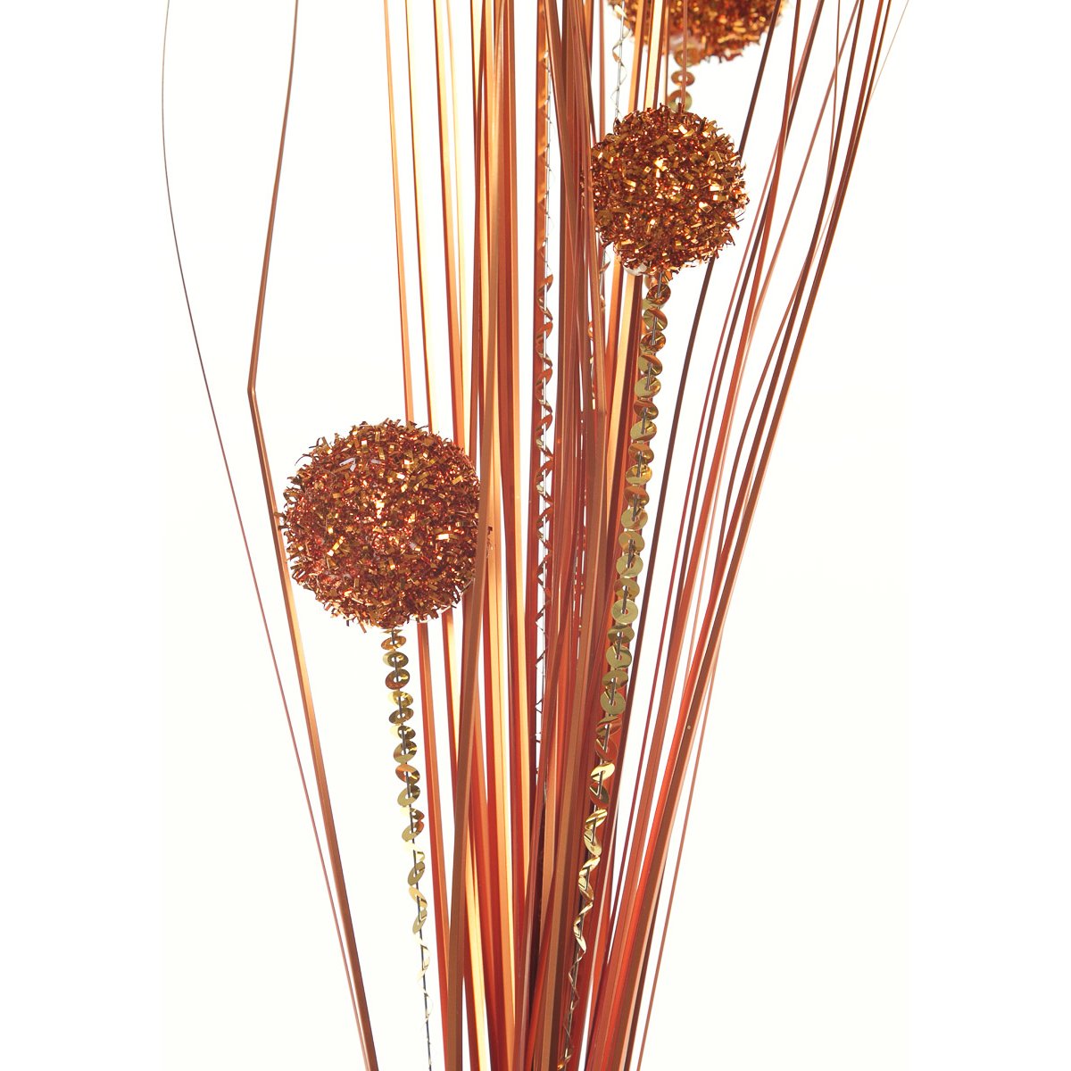 Rama con Esferas Color Bronce 75Cm