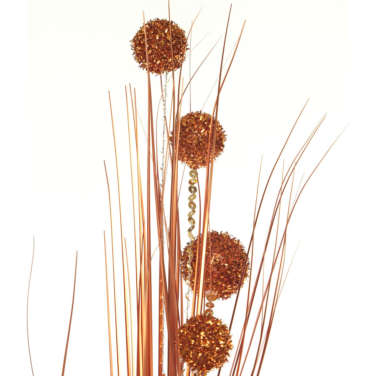 Rama con Esferas Color Bronce 75Cm