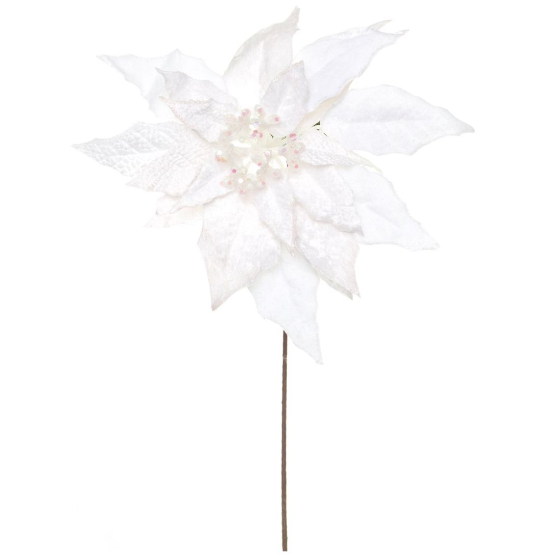 Flor de Nochebuena Blanca 51Cm