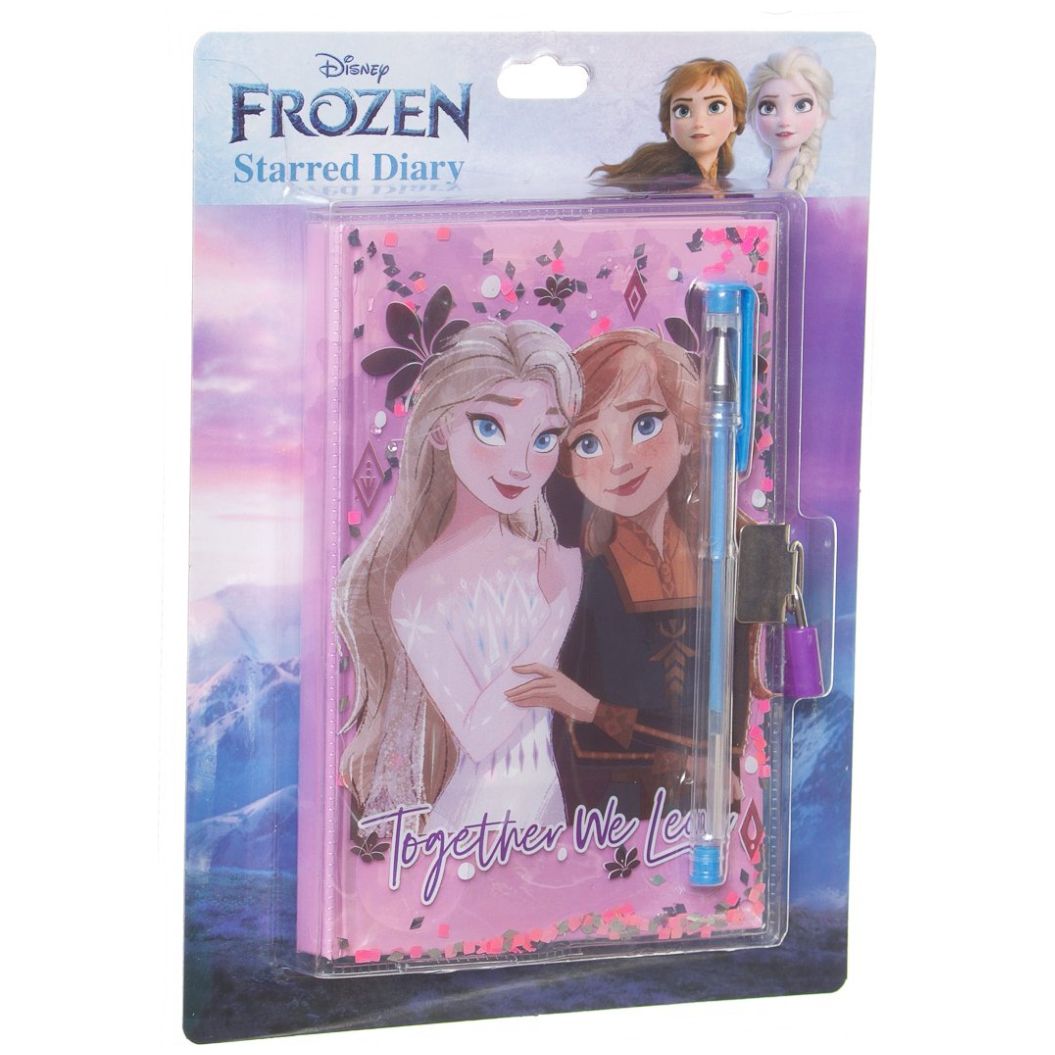 Diario con Estrellas en Portada para Niñas Frozen