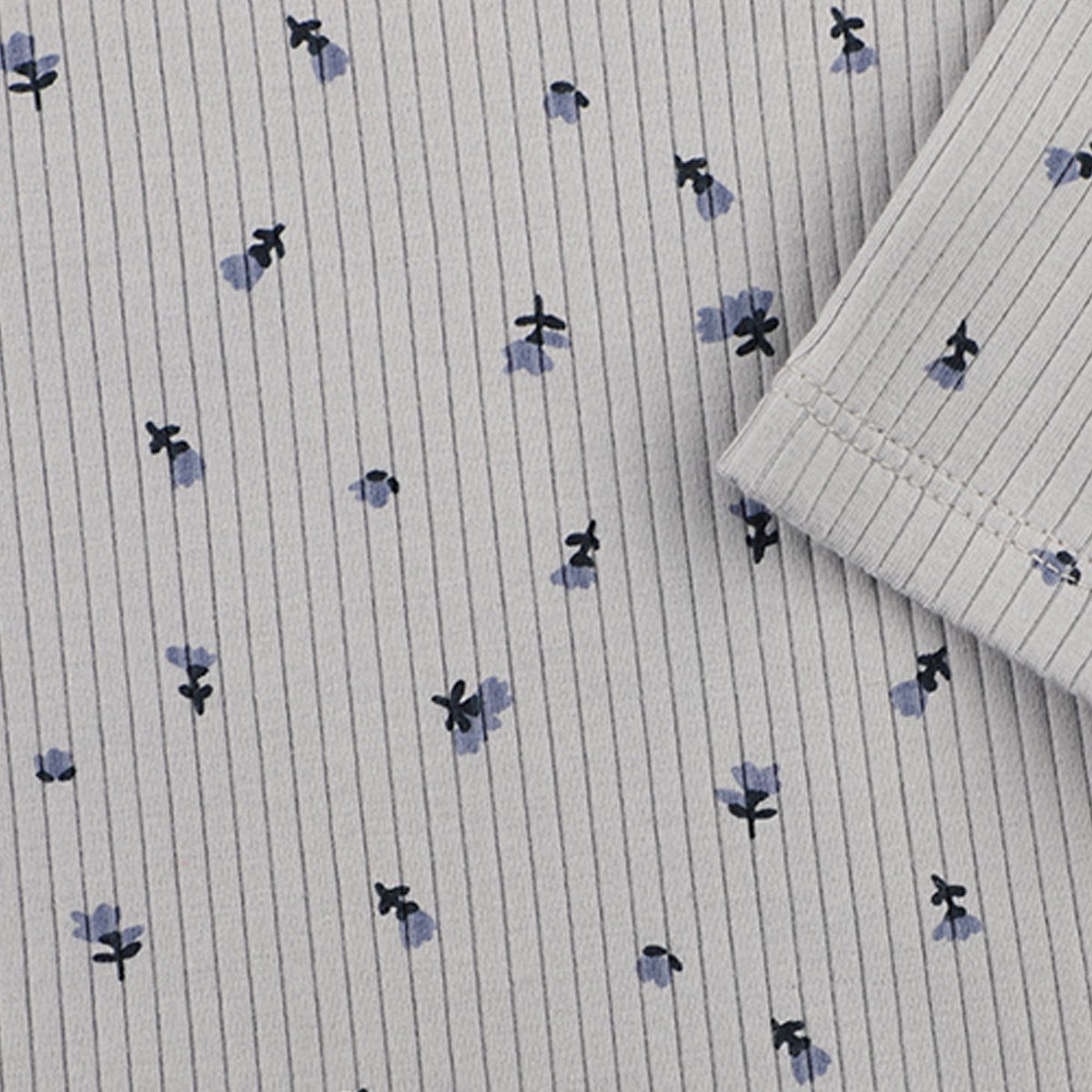 Playera Manga Larga Rib Estamada para Bebé Niña Jeanious