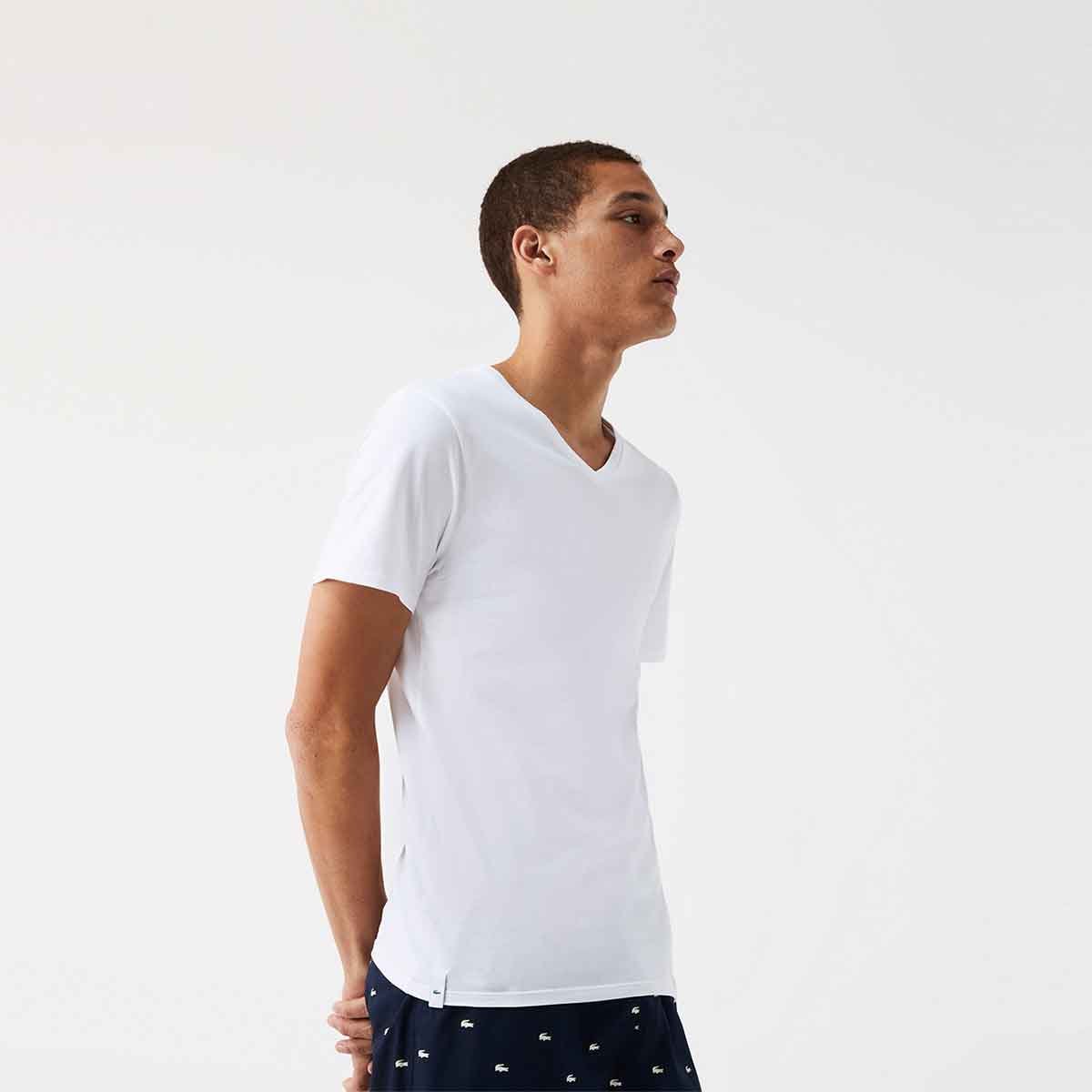 Playeras Lacoste 3 Pack Cuello V para Hombre
