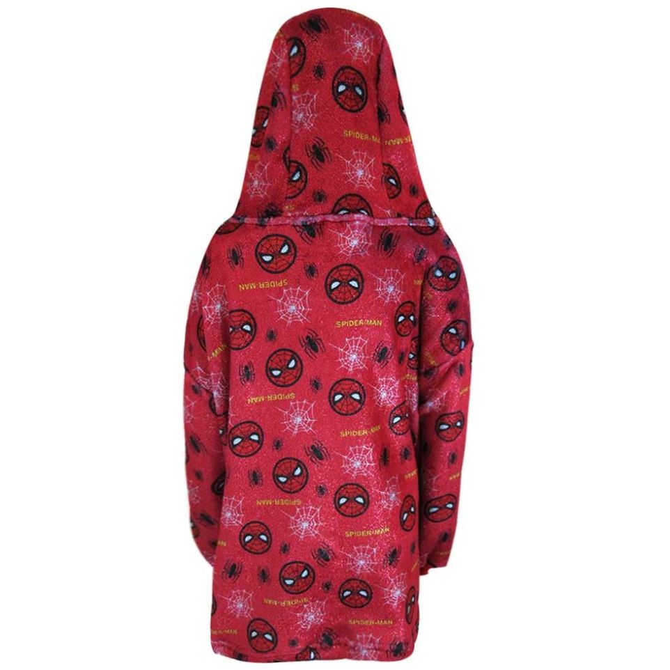 Capa Spiderman Manga Larga con Capucha con Estampado para Niño