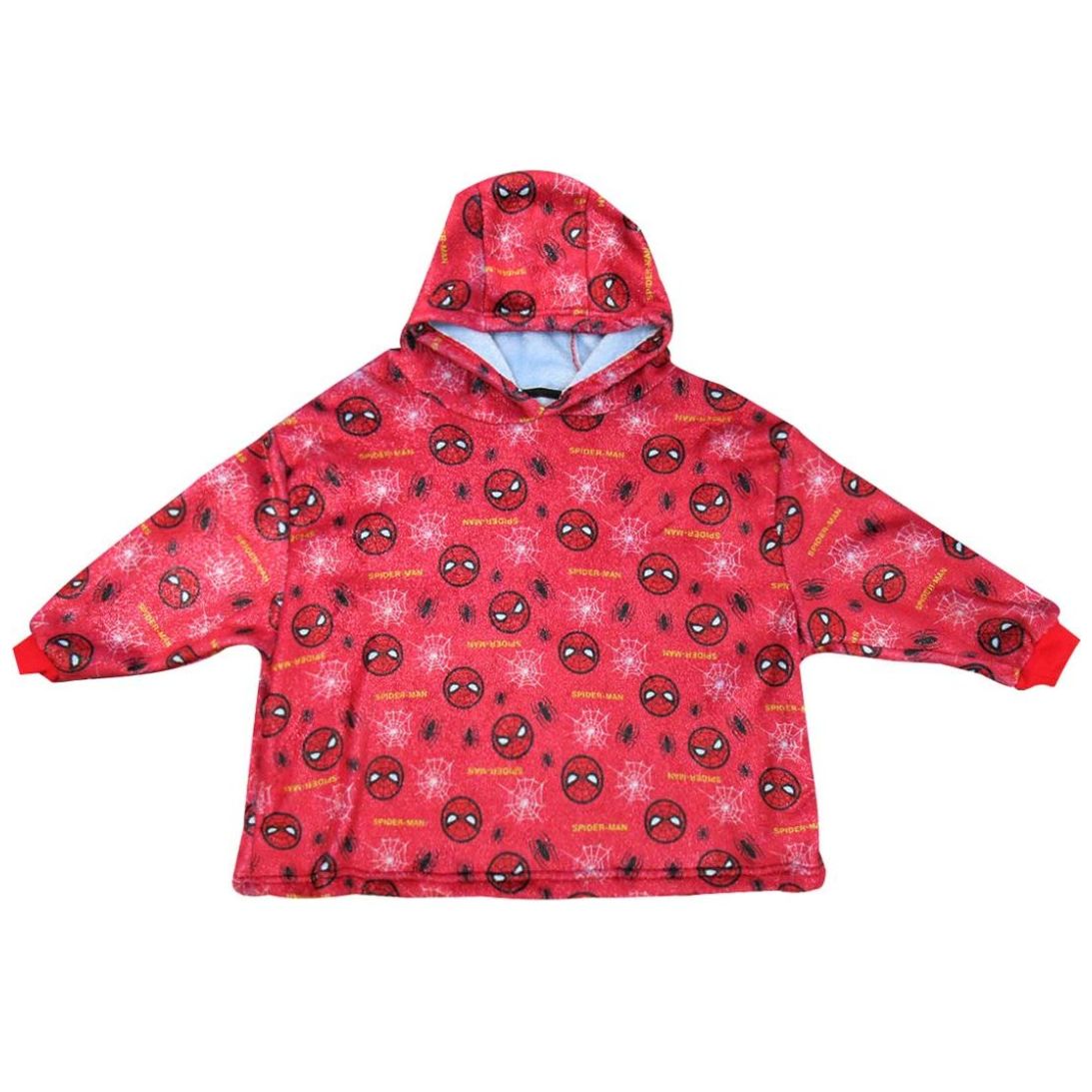Capa Spiderman Manga Larga con Capucha con Estampado para Niño