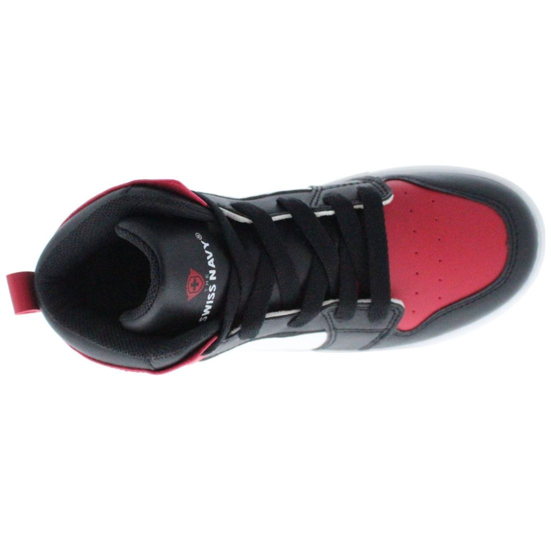 Tenis Bota Swiss Navy con Velcro 17-21 Rojo