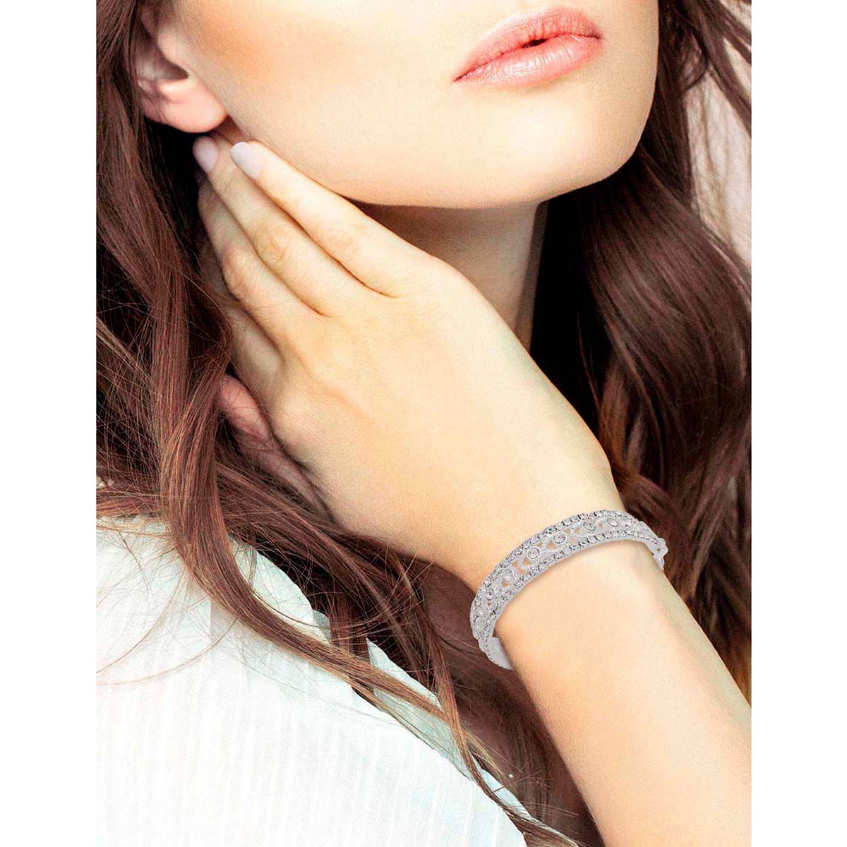 Pulsera  Napier Color Plata Acabado Brillante