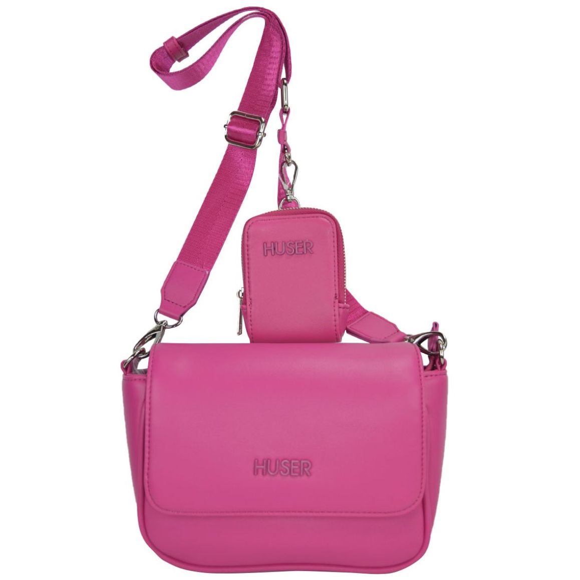 Bolsa Huser Tipo Crossbody Rosa