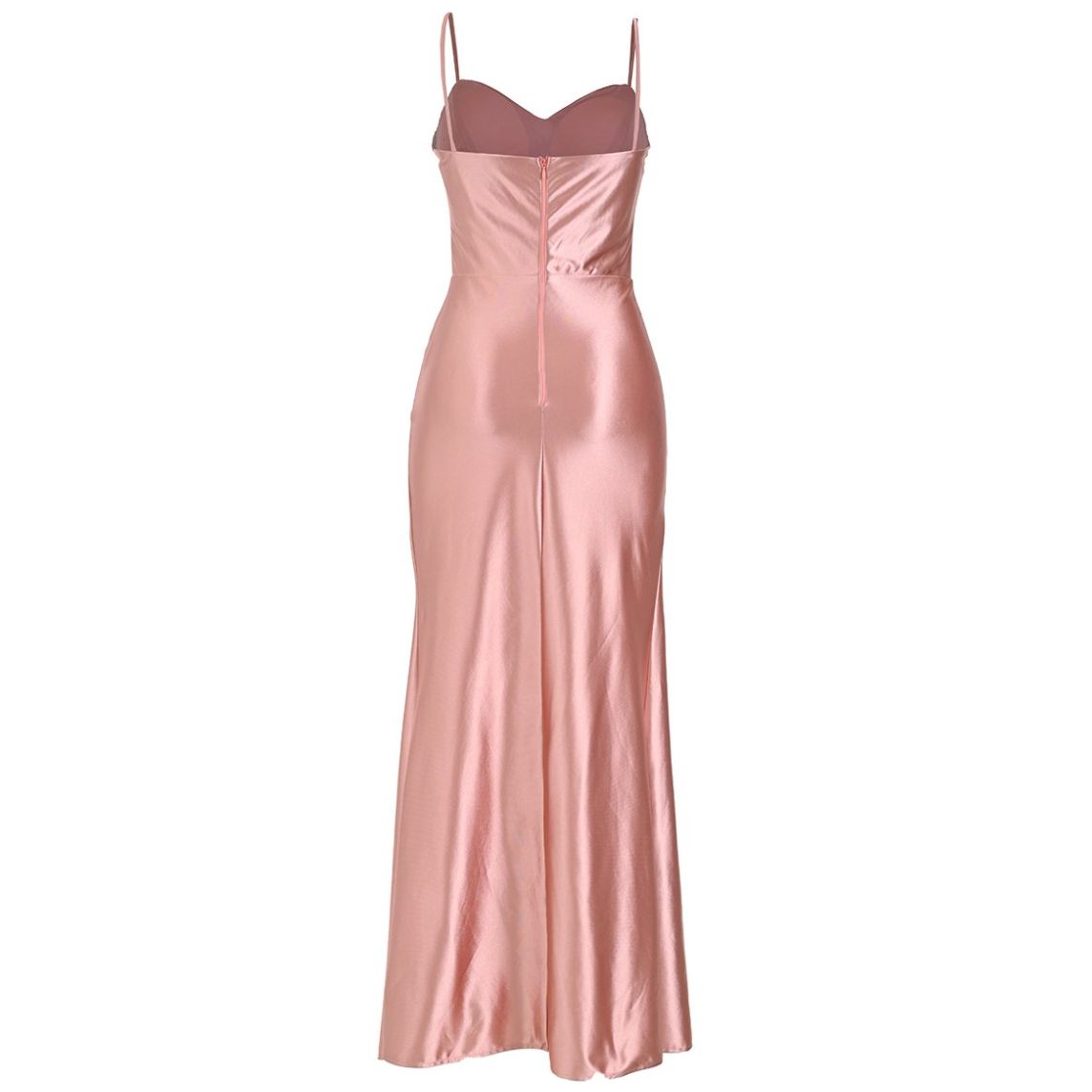Vestido Largo Pink Gallery Licra Satinada para Mujer