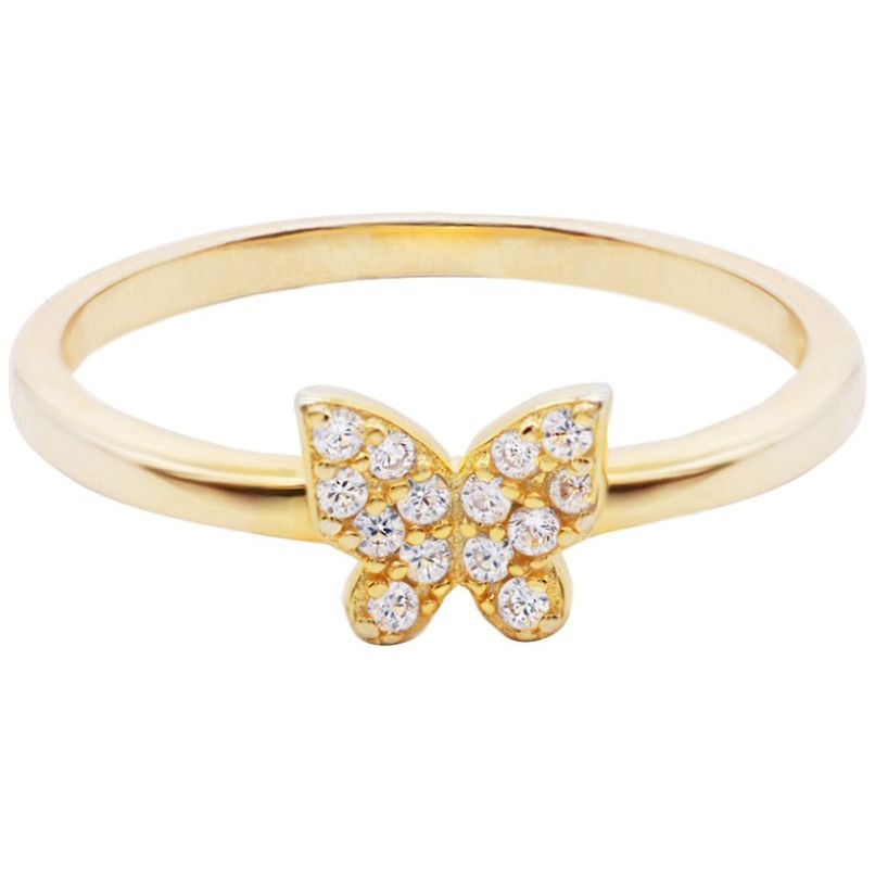 Anillo Plata 9.25 con Circonia Color Cristal Medida 7 Lullaby