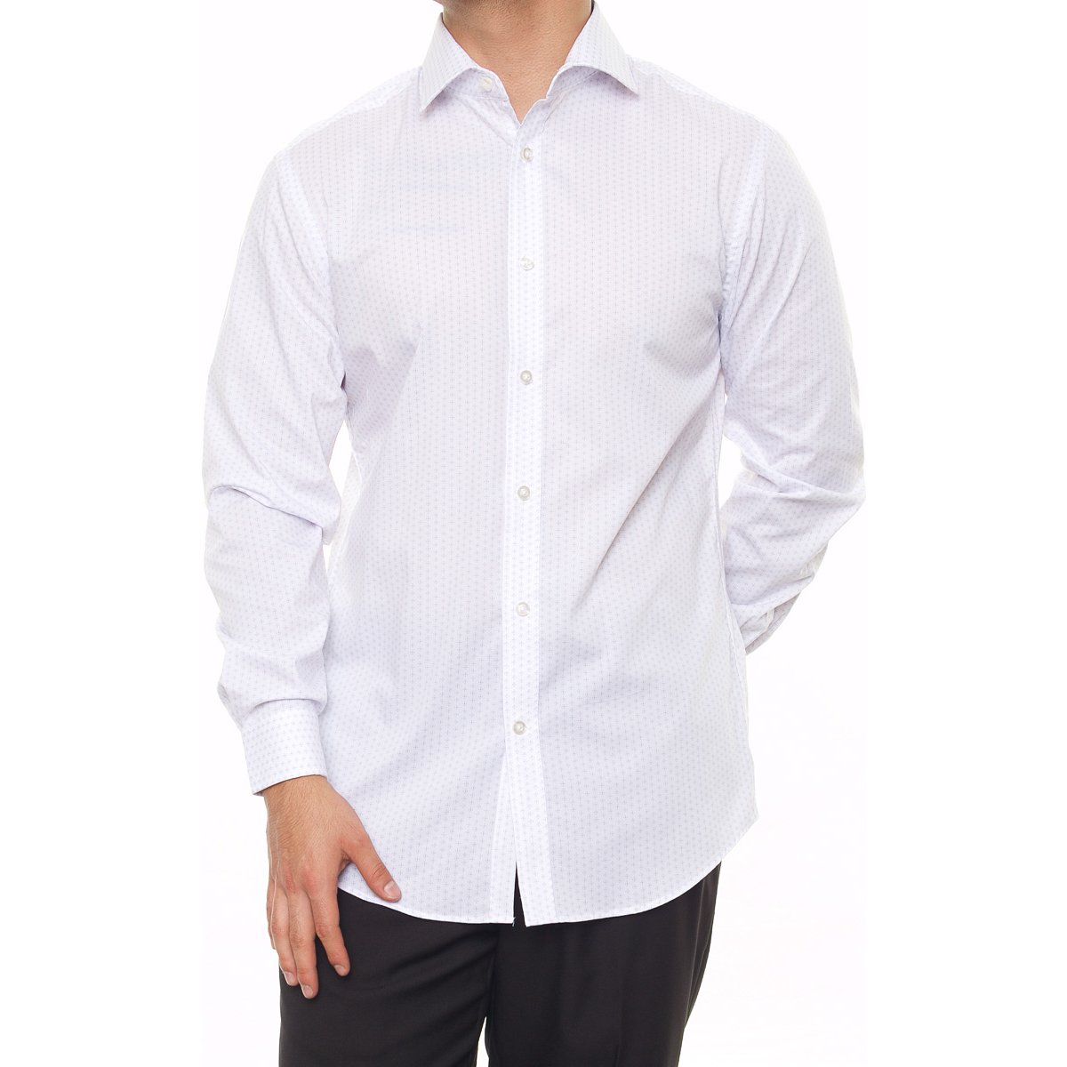 Camisa Slim Fit Airsoft Stretch para Hombre Michael Kors