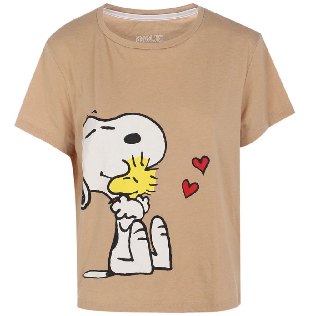 Playera Manga Corta Over Size para Mujer