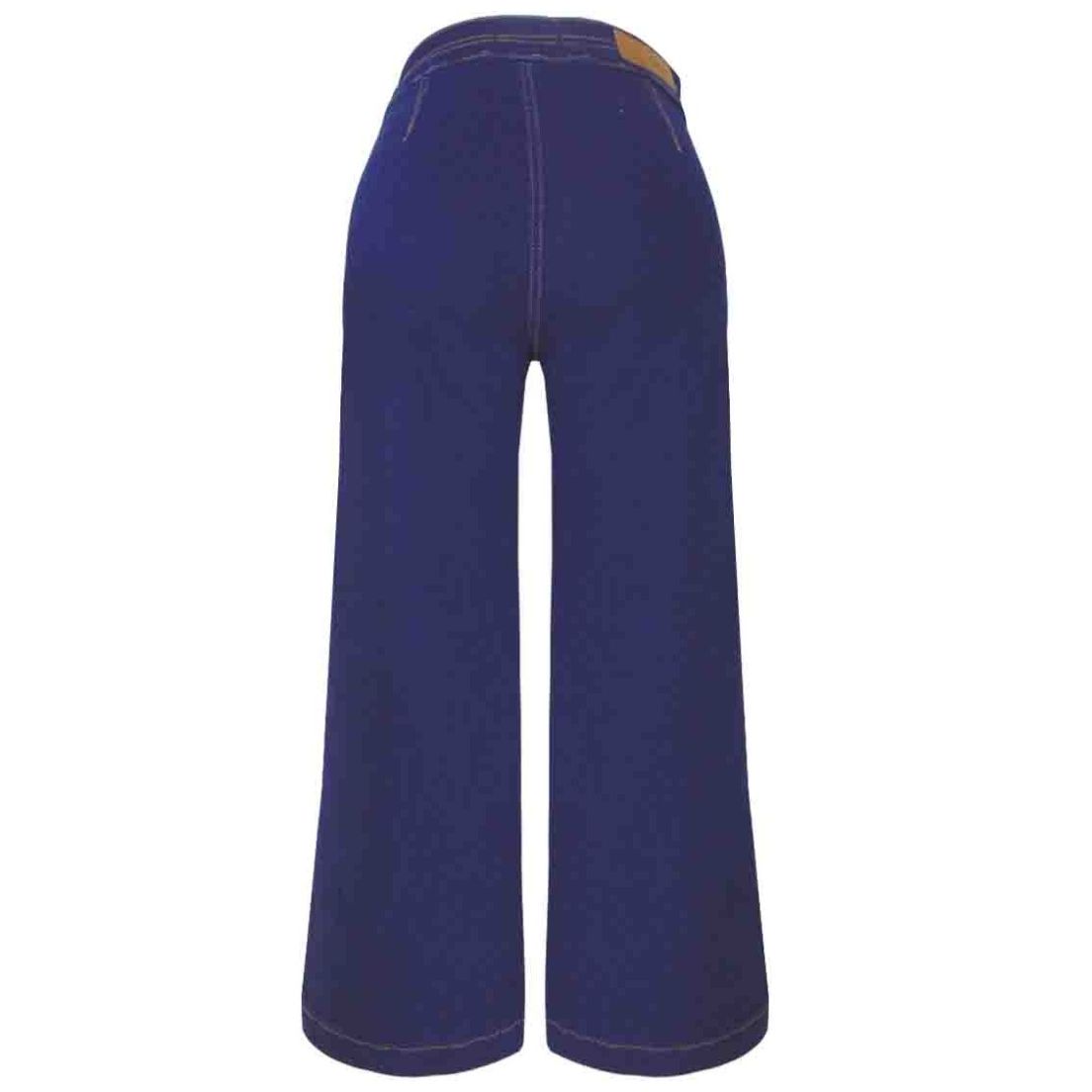 Jeans Corte Wide Leg Cropped  para Mujer