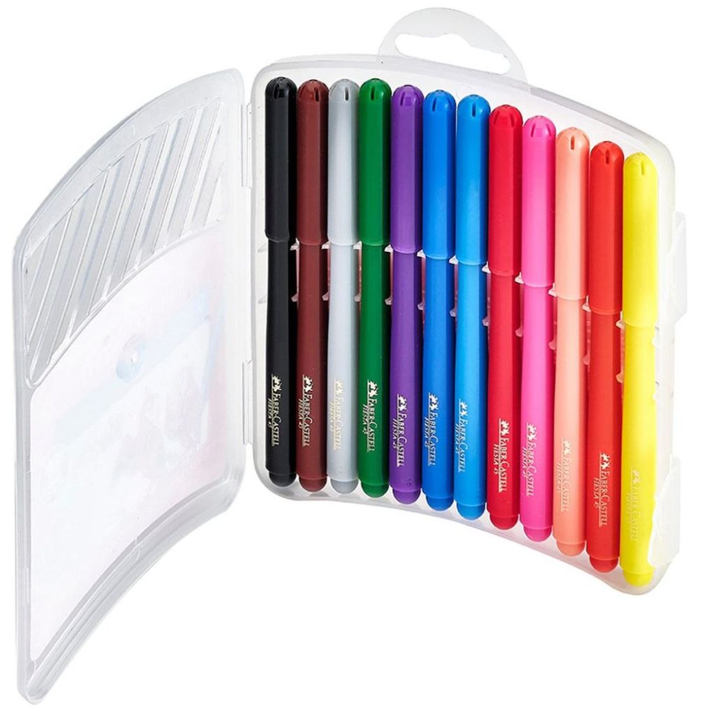 Caja con 12 Plumones Fiesta Rígido Faber-Castell