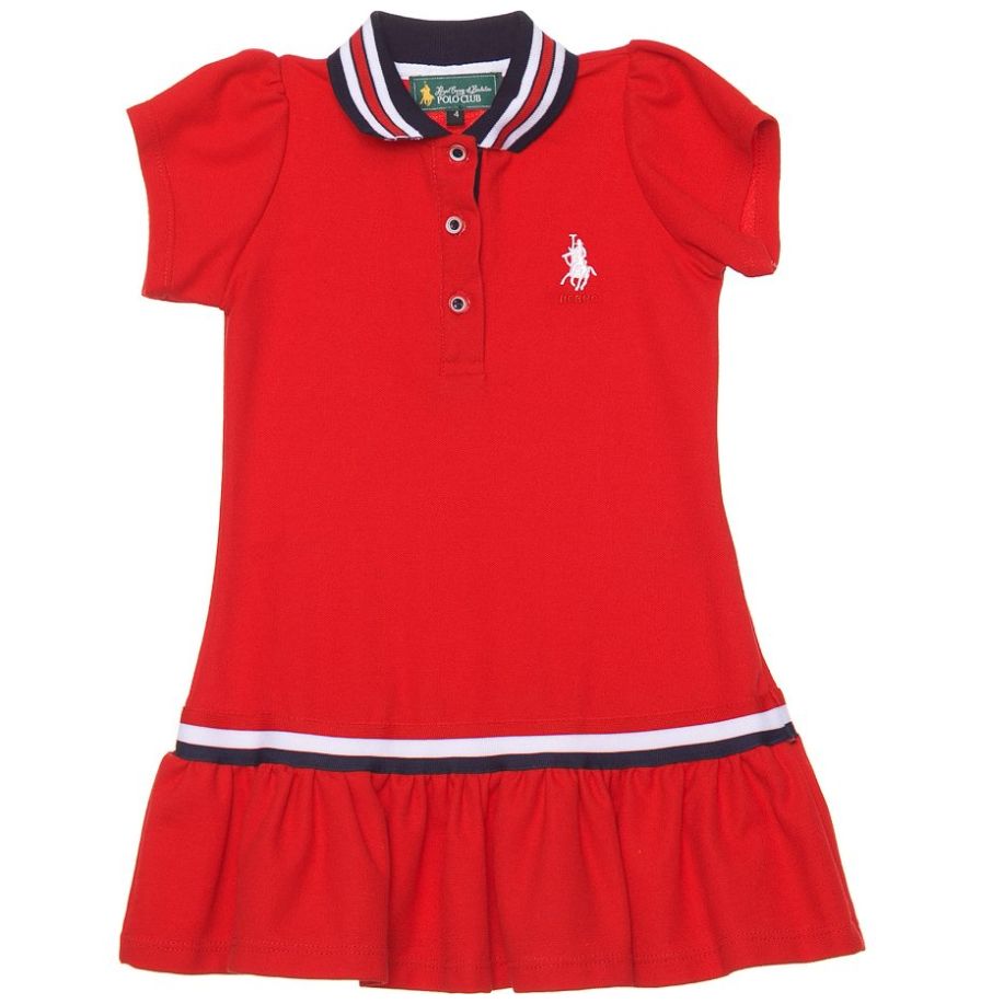 Vestido Polo con Olán para Niña Royal Polo Club