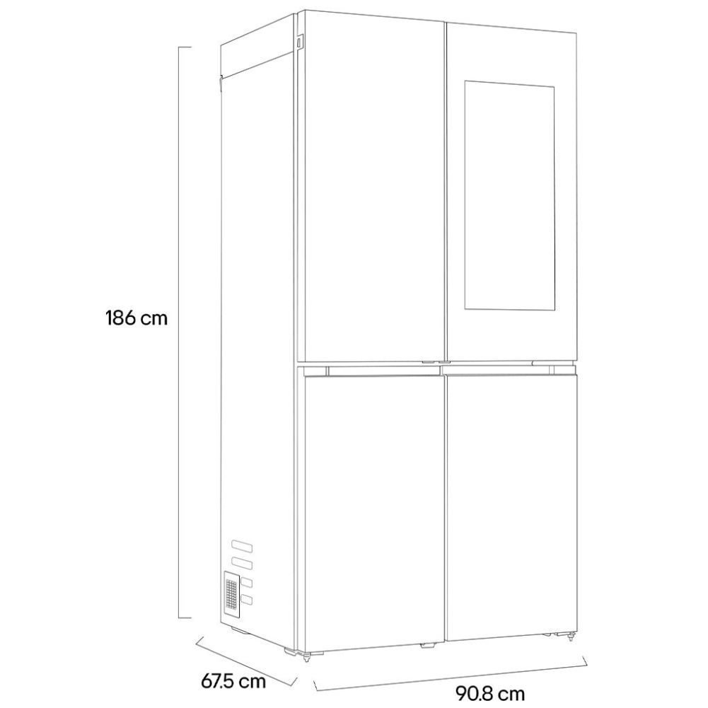 Refrigerador LG 22 Ft Instaview Lm92Bvj