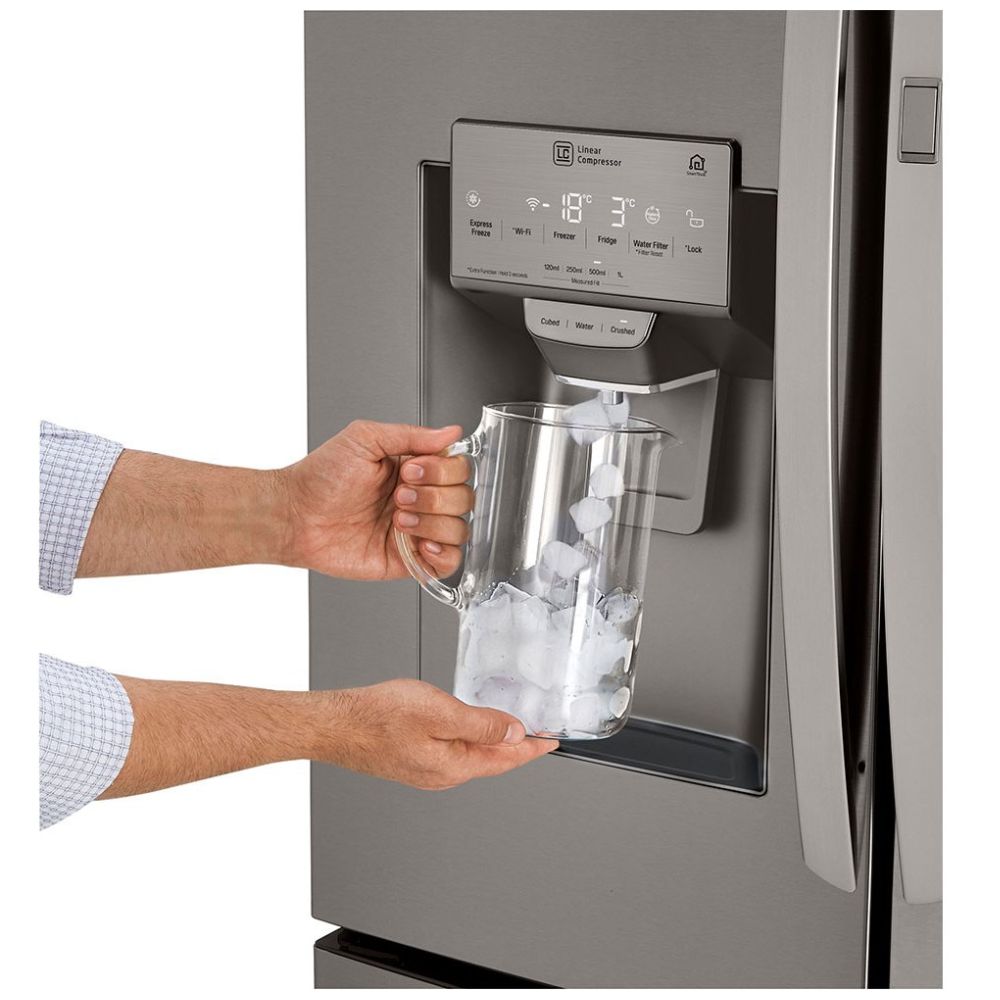 Refrigerador LG French Door Instaview Doorindoor Linear Inverter 30 Pies Negro Lm89Sxd