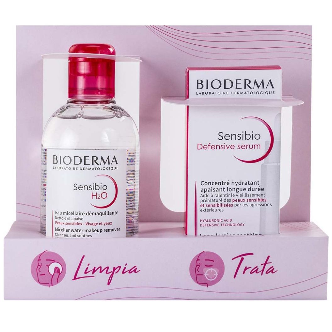 Pack Bioderma Sensibio 1+1 (Sensibio H2O 250Ml + Sensibio Defensive Serum 30Ml)