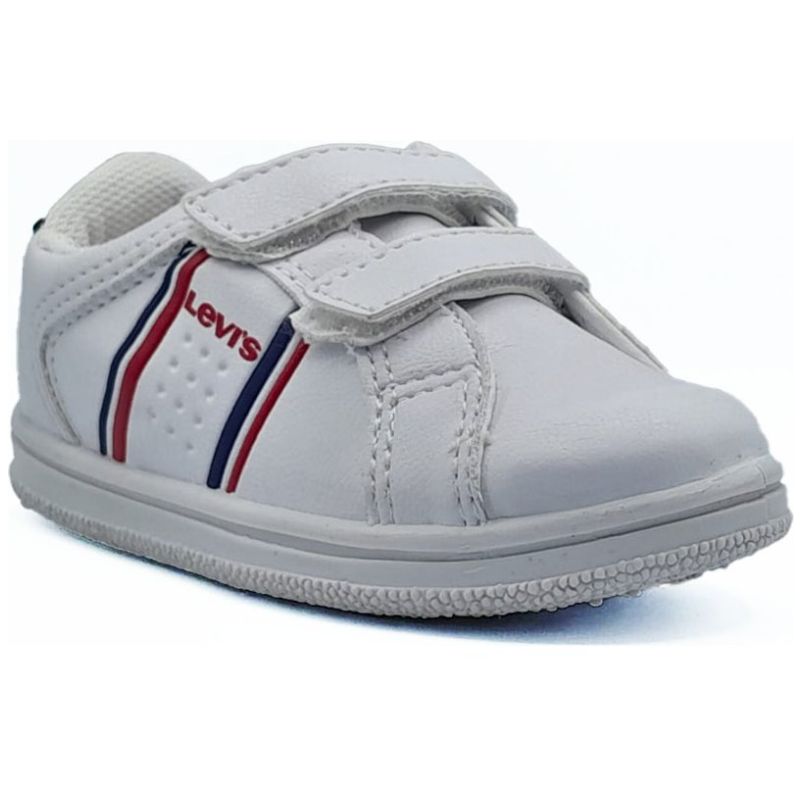 Tenis Levis Blancos con Velcro para Niña