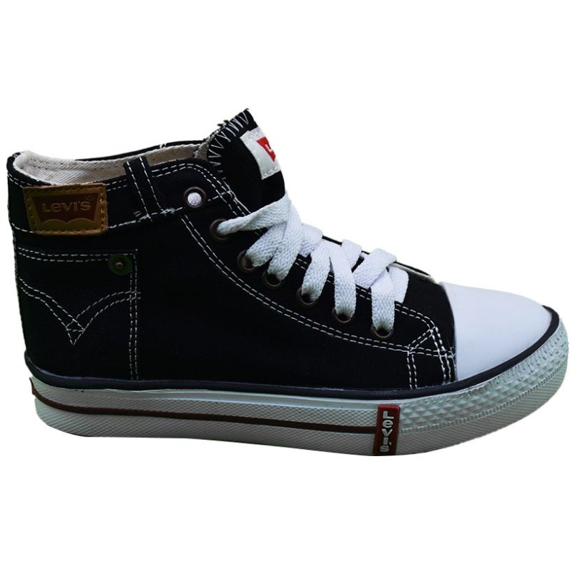 Tenis Bota Levis Negros con Agujeta para Niño
