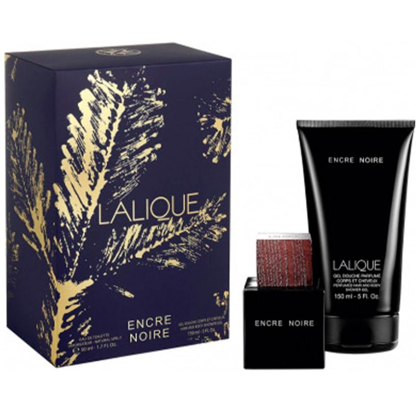 Set para Hombre Lalique Encre Noire Edt 50Ml + Gel de Ducha 150Ml